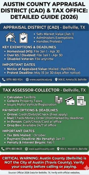 Austin County Appraisal District Property Search