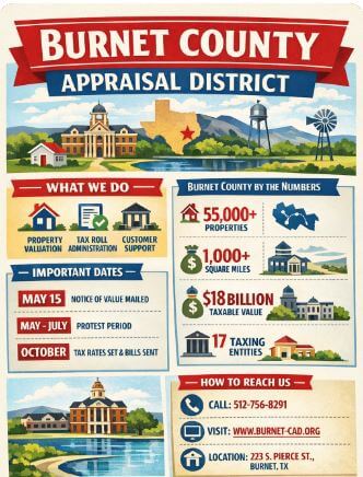 Burnet County Appraisal District exemption forms portal