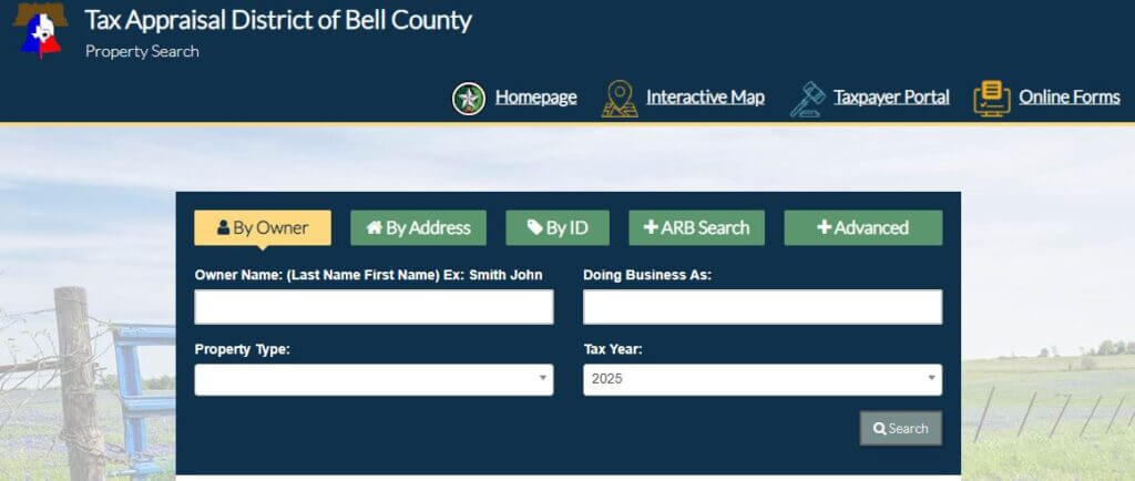 Bell County Appraisal District Property Search