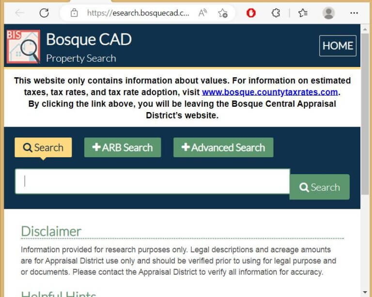 Bosque County Appraisal District