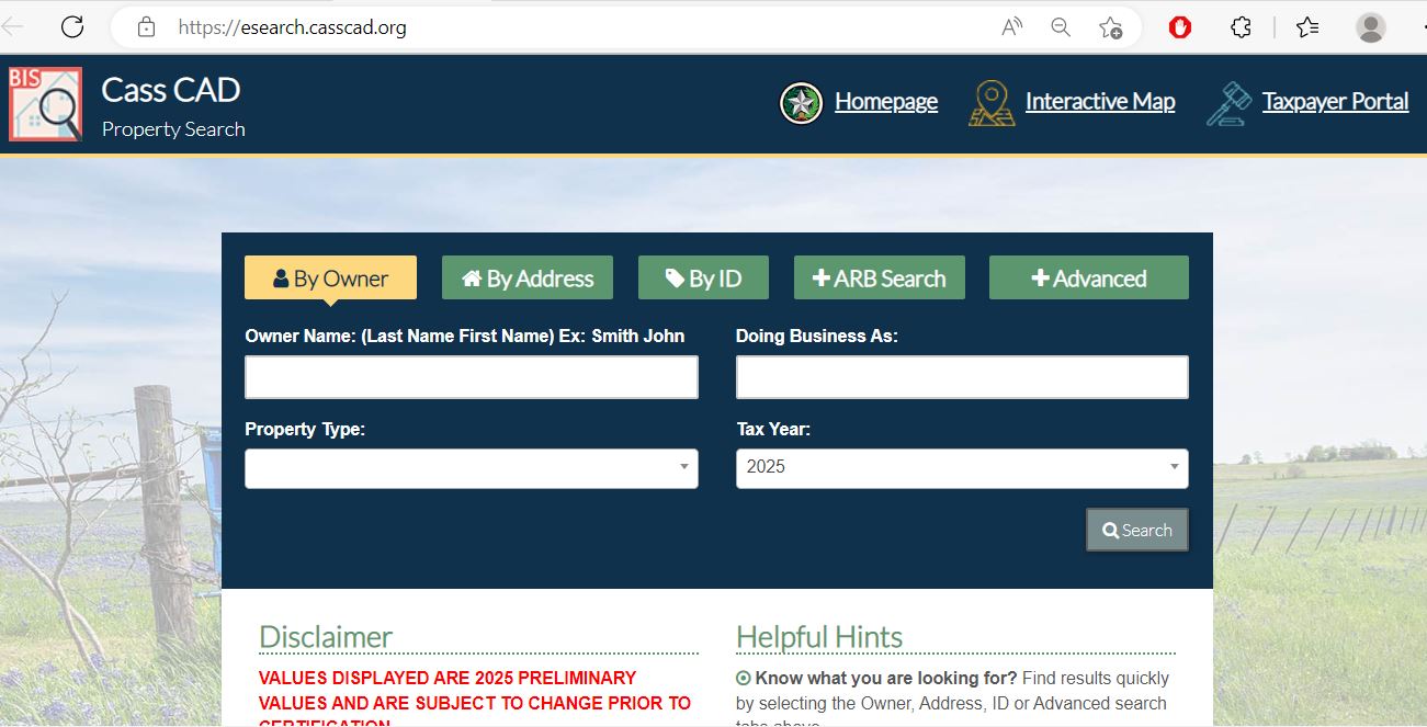 Cass County Appraisal District