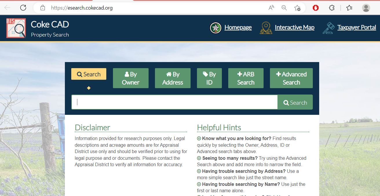 Coke County Appraisal District