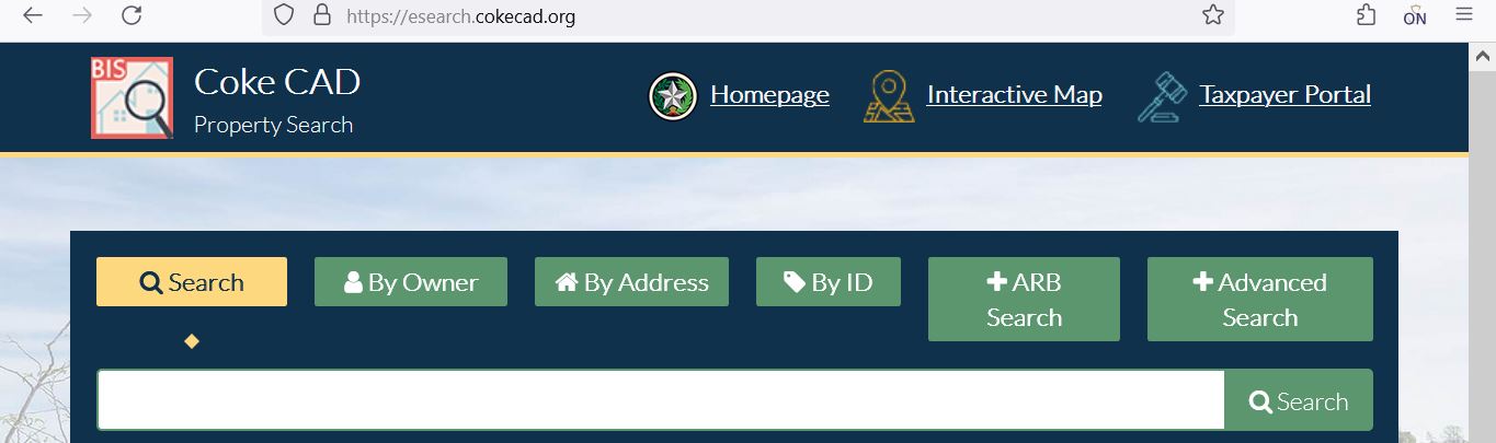 Cooke County Appraisal District official website and property search portal — cookecad.org