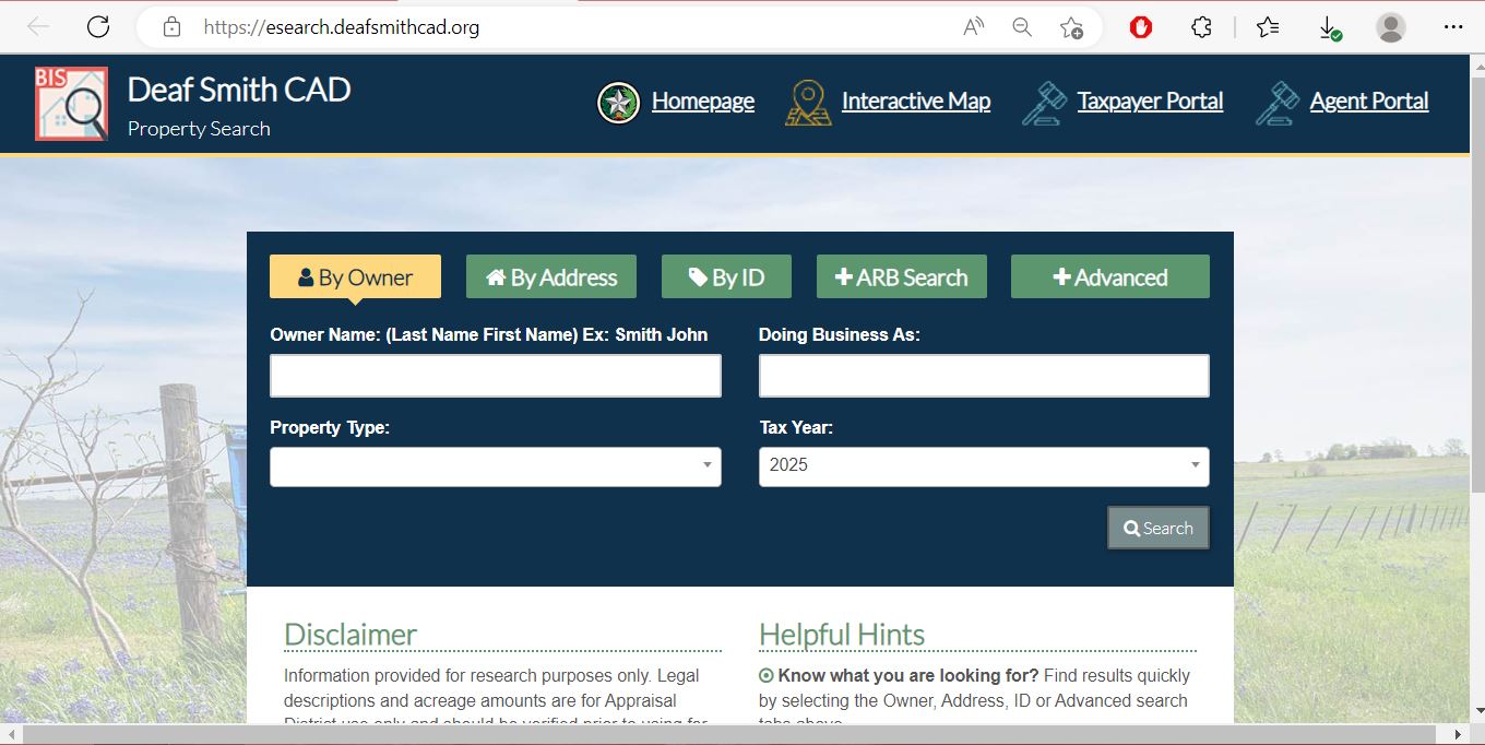 Deaf Smith County Appraisal District org