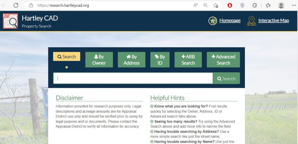 Hartley County Appraisal District