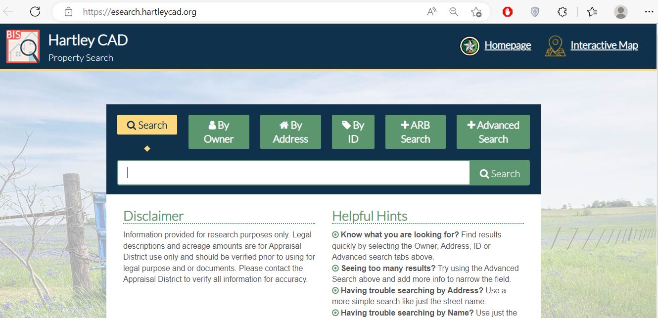 Hartley County Appraisal District
