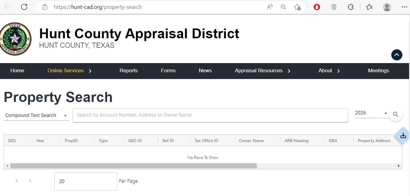 Hunt County Appraisal District