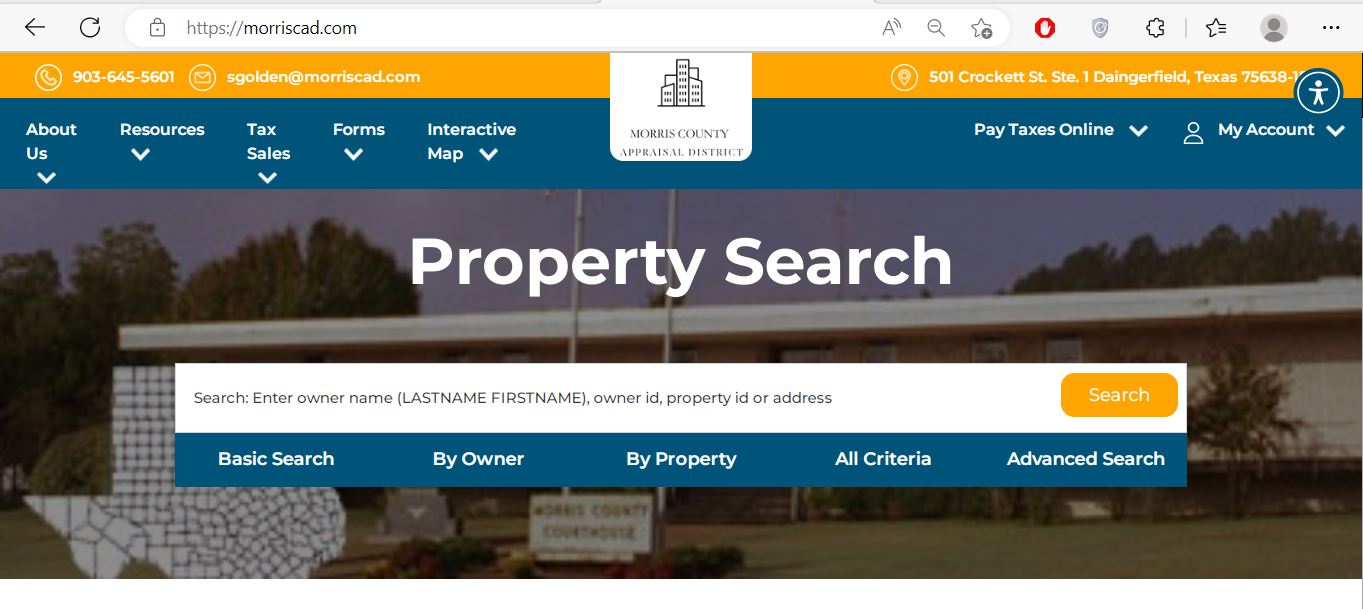 Morris County Appraisal District CAD