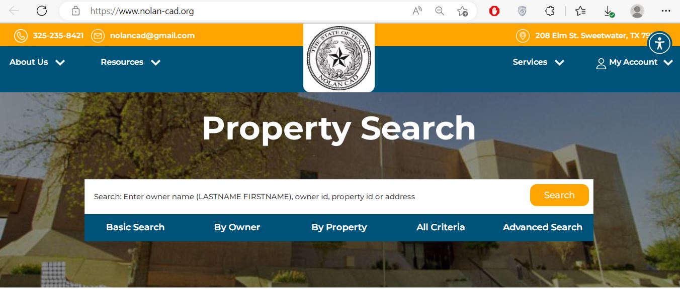 Nolan CAD Property Search