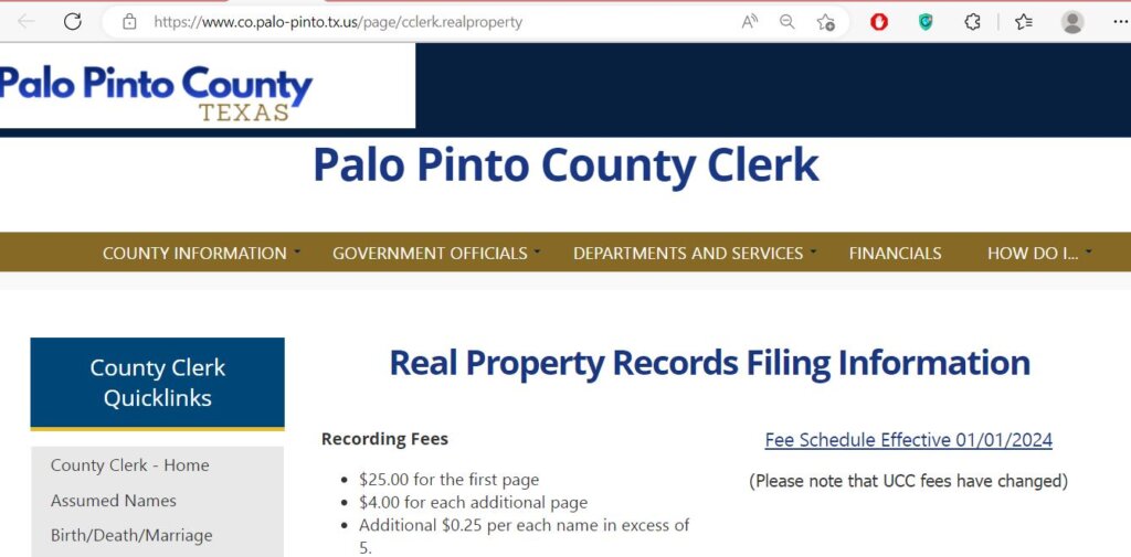 Palo Pinto County Appraisal District CAD Info
