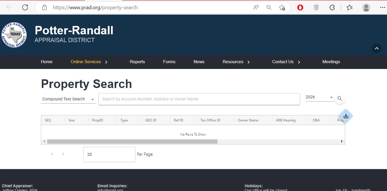 Potter County Appraisal District